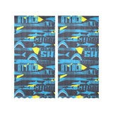 Shark dangerous Gauze Curtain