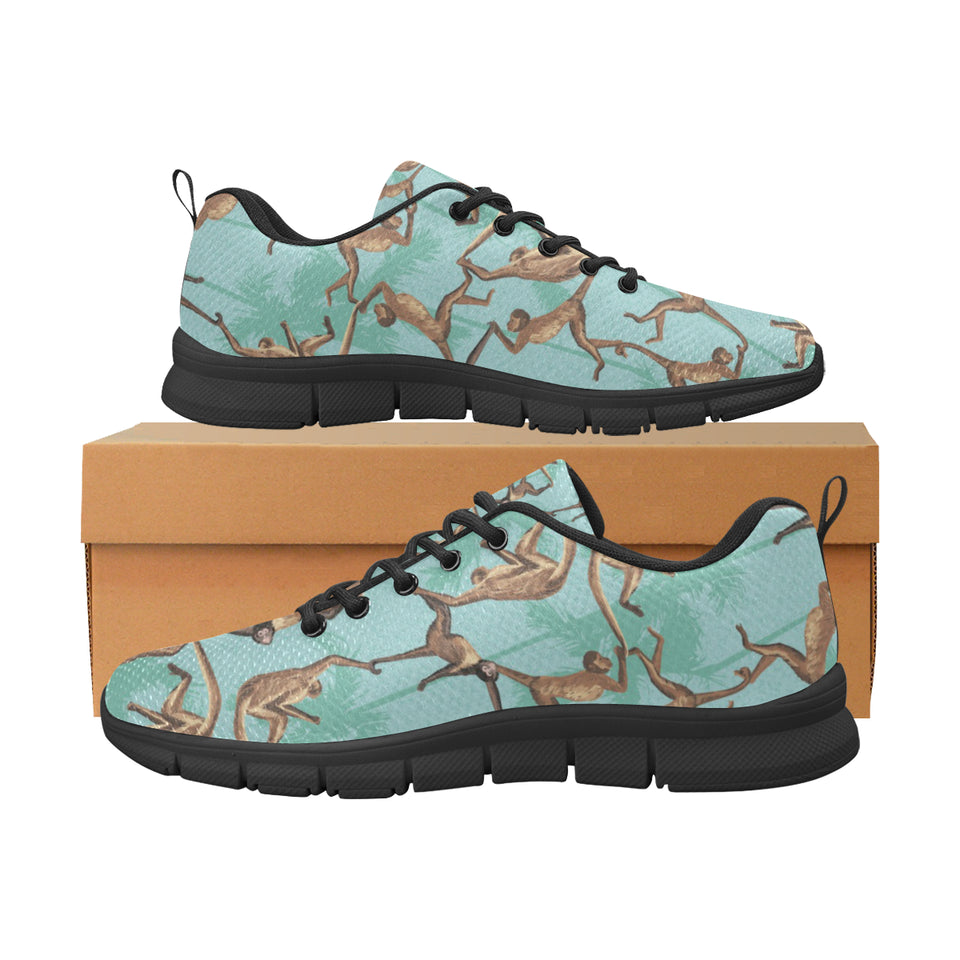 Monkey Palm tree background Women's Sneaker Shoes