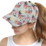 Colorful orchid flower pattern All Over Print Snapback Cap