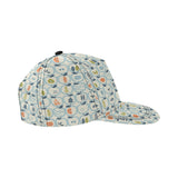 apples leaves pattern All Over Print Snapback Cap