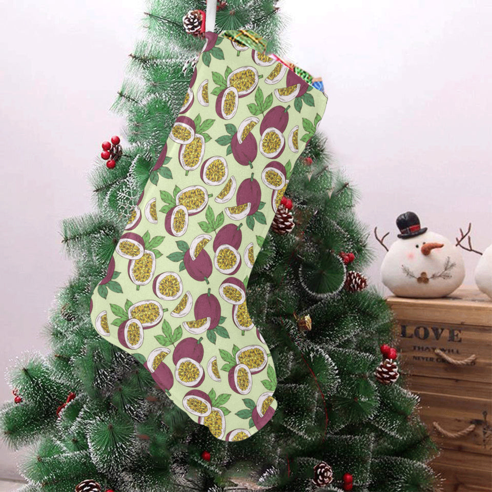 Paassion fruit pattern Christmas Stocking