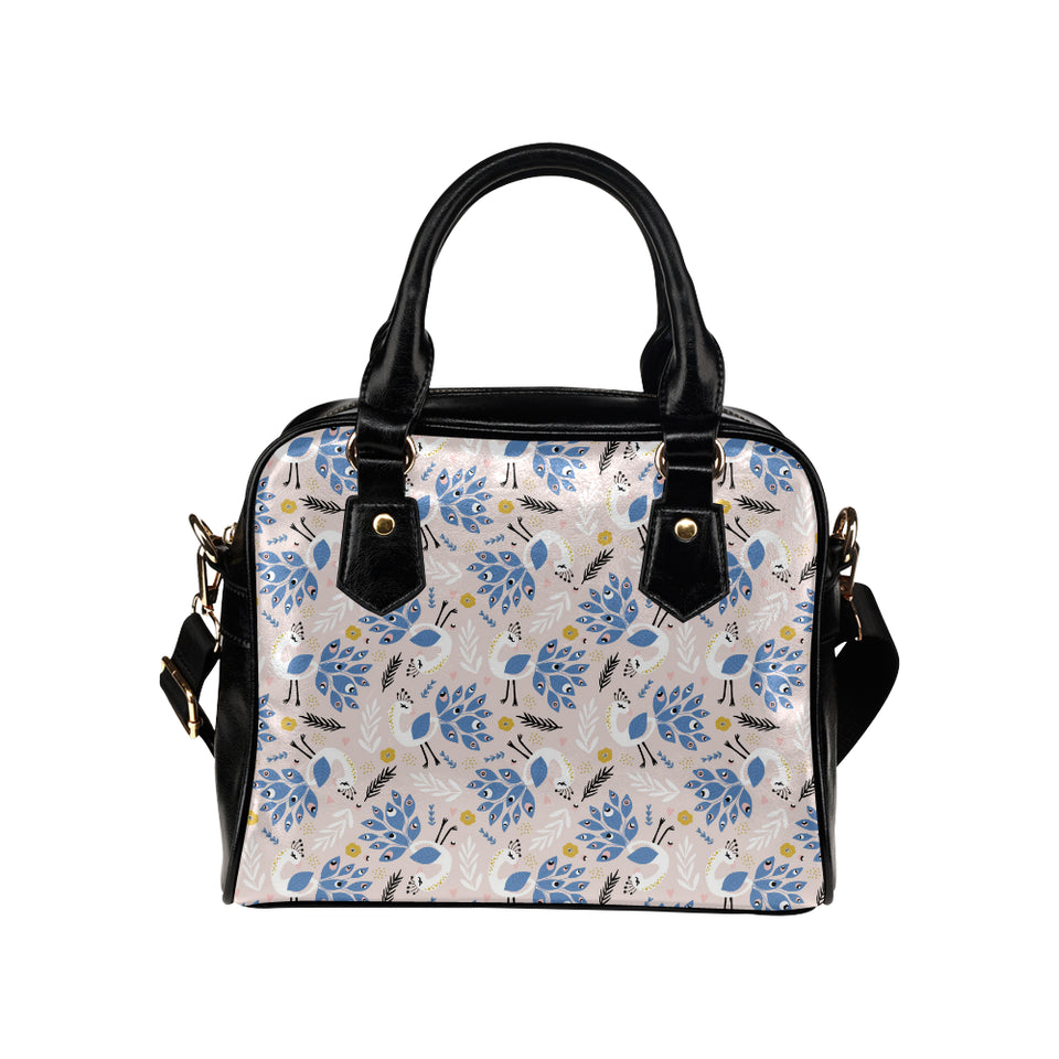Cute peacock pattern Shoulder Handbag