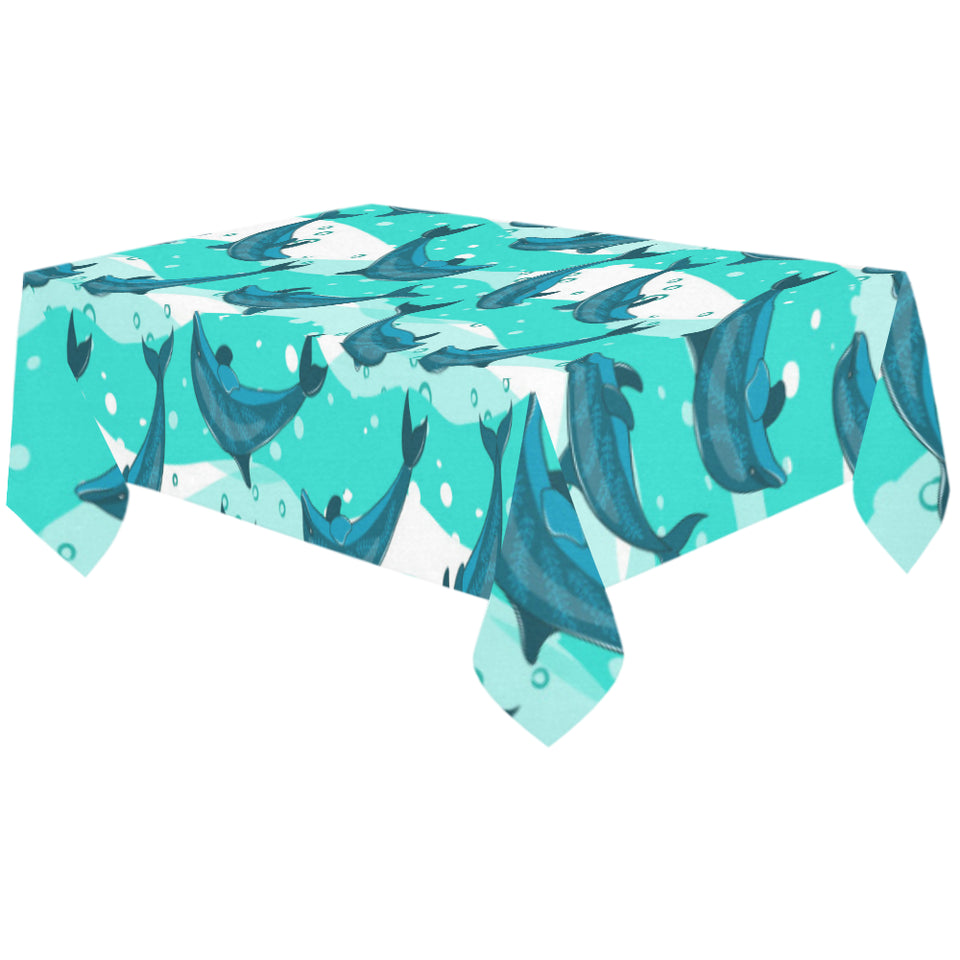 Dolphin sea pattern Tablecloth