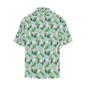 Pelican Pattern Print Design 01 Men's All Over Print Hawaiian Shirt (Model T58)