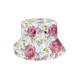 Hand drawn butterfly rose Unisex Bucket Hat