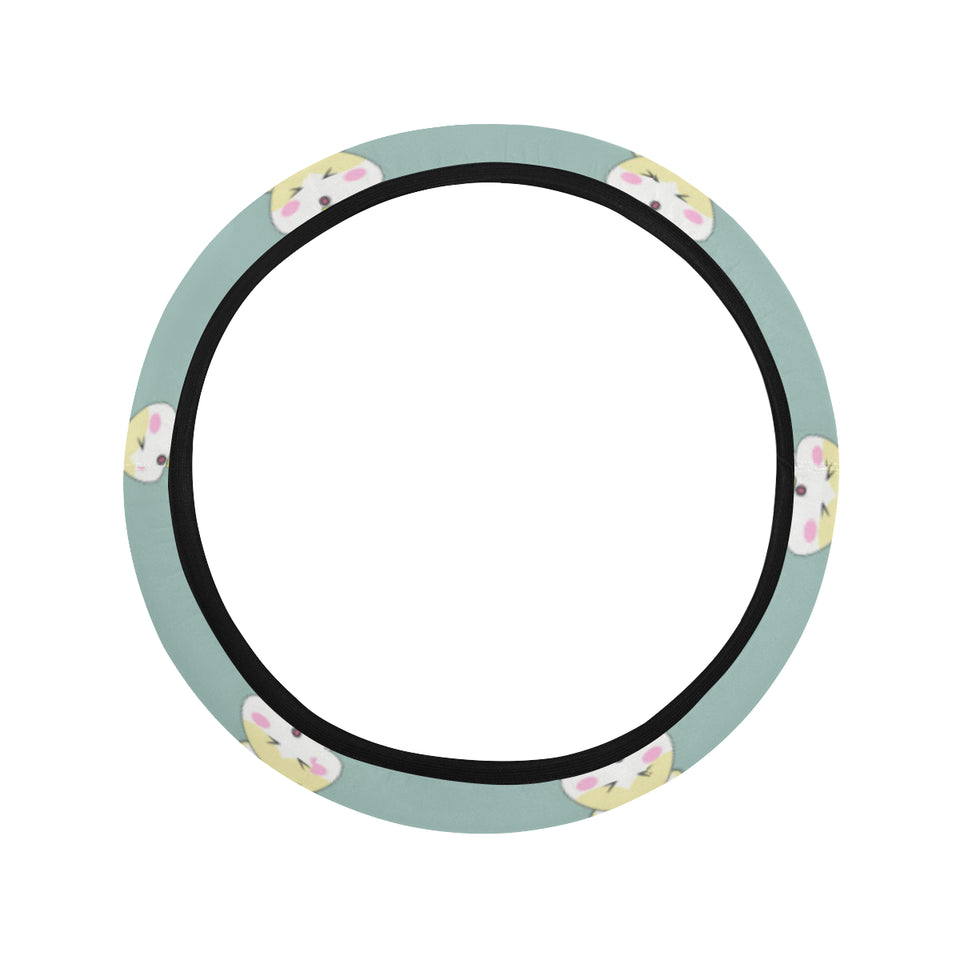 Cute hamster cheese pattern Car Steering Wheel Cover