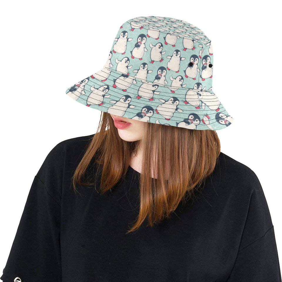 Cute Penguin pattern Unisex Bucket Hat