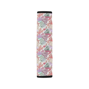 Coral Reef Pattern Print Design 03 Car Seat Belt Cover