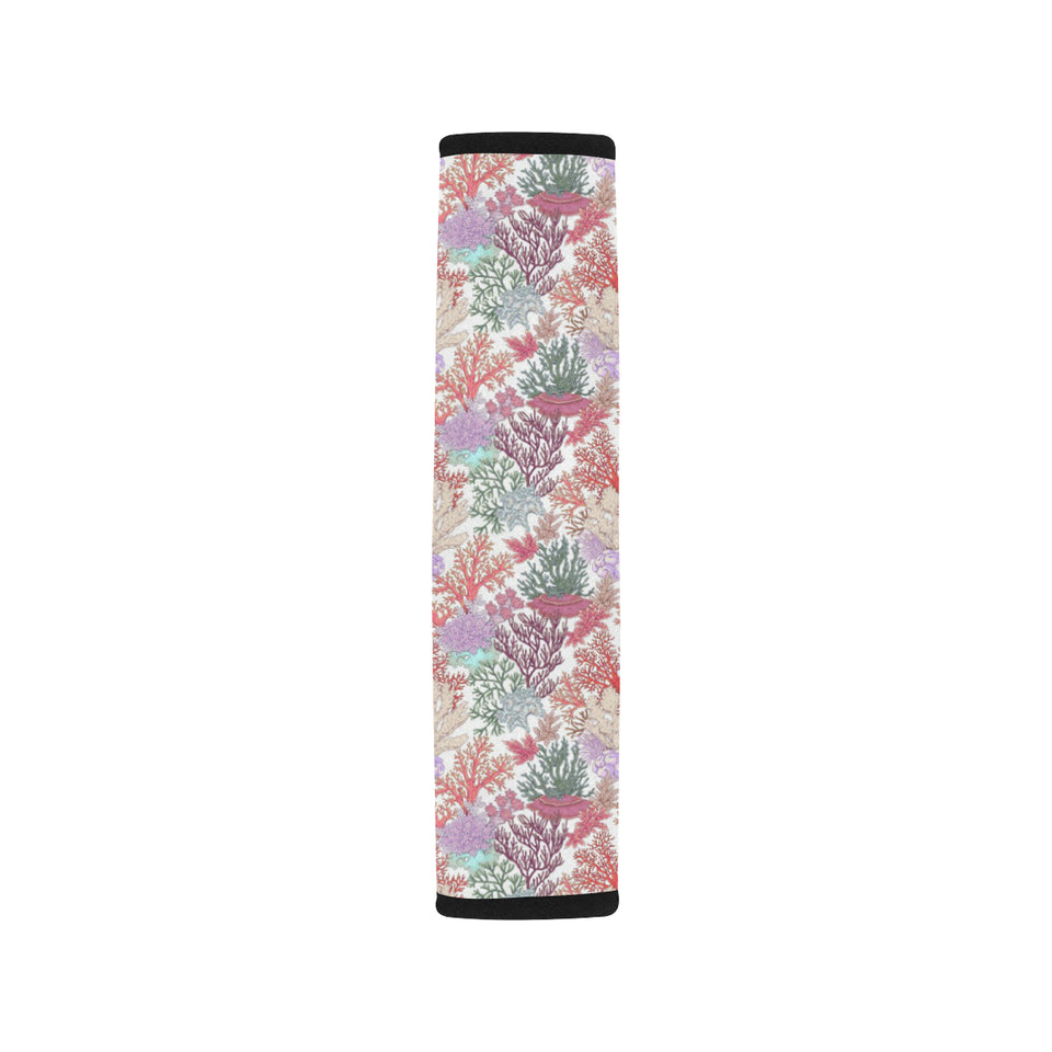 Coral Reef Pattern Print Design 03 Car Seat Belt Cover