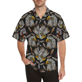 Eagle Pattern Print Design 05 Men's All Over Print Hawaiian Shirt (Model T58)