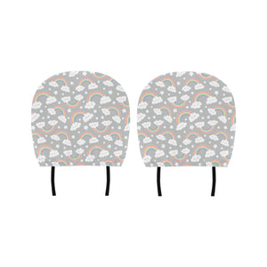 Cute rainbow clound star pattern Car Headrest Cover