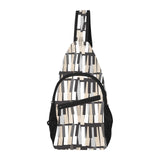 Piano Pattern Print Design 04 All Over Print Chest Bag