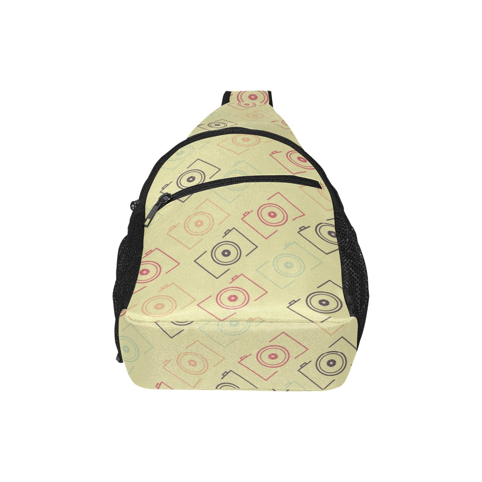 Camera Pattern Print Design 01 All Over Print Chest Bag