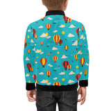 Hot Air Balloon Sky Pattern Kids' Boys' Girls' Bomber Jacket