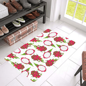 dragon fruits white background Doormat