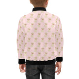 Golden Retriever Pattern Print Design 02 Kids' Boys' Girls' Bomber Jacket