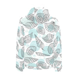 Shell polynesian tribal Men's Padded Hooded Jacket