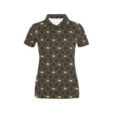 Casino Cards Suits Pattern Print Design 01 Women's All Over Print Polo Shirt