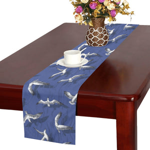 Seagull Pattern Print Design 03 Table Runner