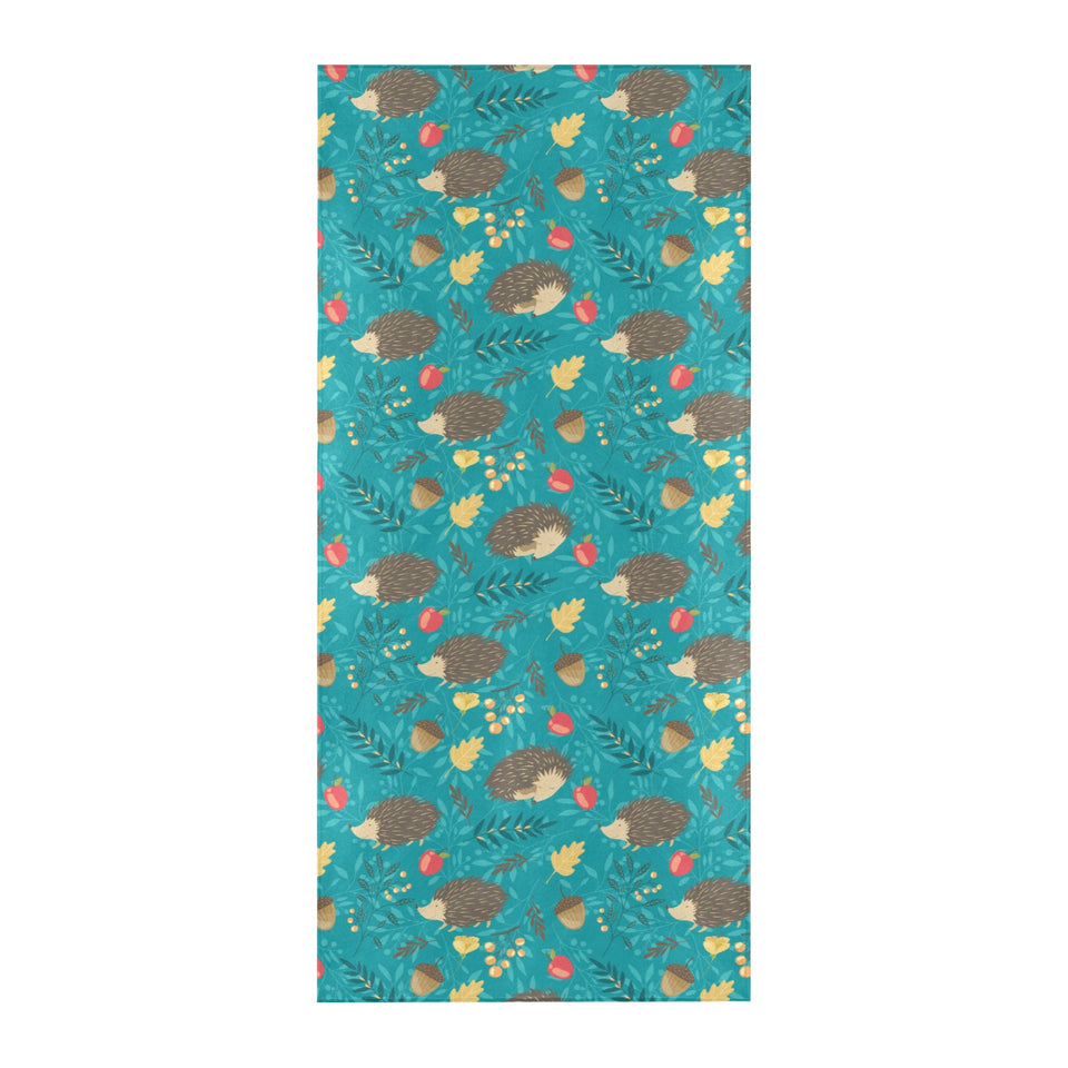 Hedgehog Pattern Print Design 01 Beach Towel