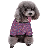 Eiffel Tower Pattern Print Design 05 All Over Print Pet Dog Round Neck Fuzzy Shirt