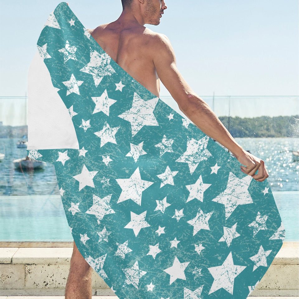 Vintage star pattern Beach Towel
