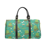Cute frog dragonfly design pattern Travel Bag