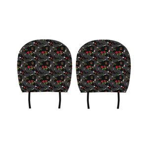 Eagle Pattern Print Design 04 Car Headrest Cover