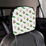 Color hand drawn cacao pattern Car Headrest Cover