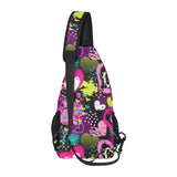 heart dot wave star creative design pattern All Over Print Chest Bag