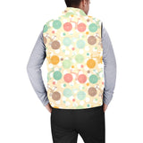 Bicycle Pattern Print Design 01 Men's Padded Vest