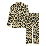 Leopard print design pattern Women's Long Pajama Set
