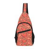 Red Tomato Pattern All Over Print Chest Bag