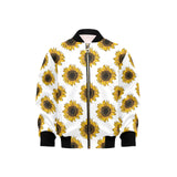 sunflowers design pattern Kids' Boys' Girls' Bomber Jacket