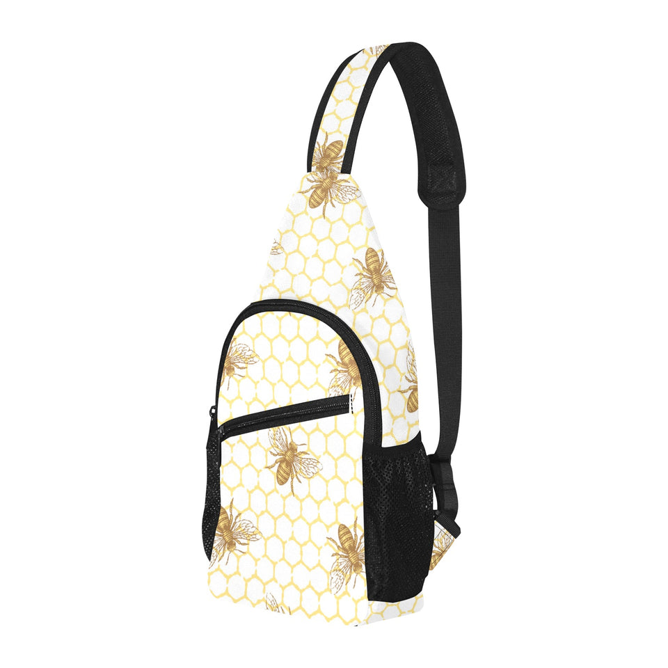 Bee honeycomb seamless design pattern All Over Print Chest Bag