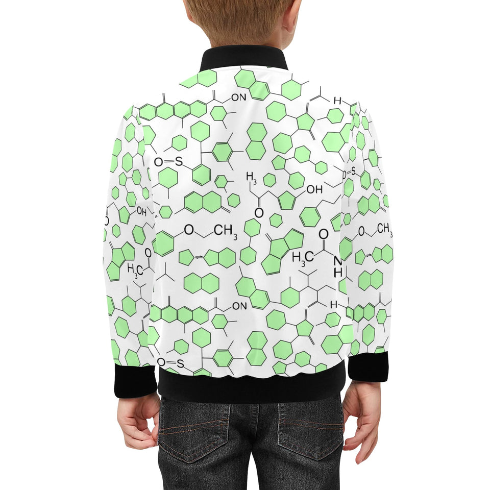 Chemistry Periodic Table Pattern Print Design 03 Kids' Boys' Girls' Bomber Jacket