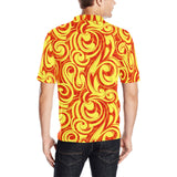 Fire flame design pattern Men's All Over Print Polo Shirt