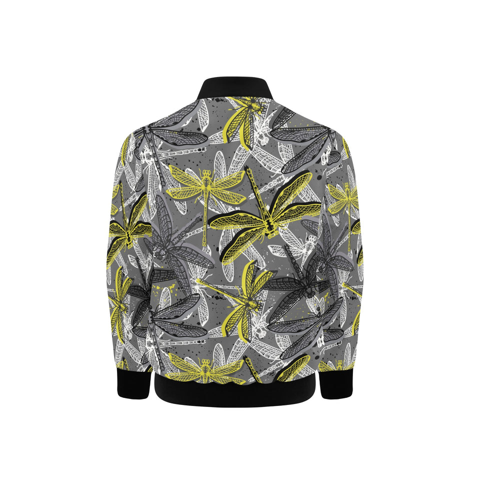 Hand drawn dragonfly pattern Kids' Boys' Girls' Bomber Jacket