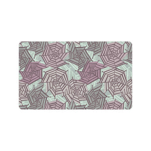 Spider web cobweb design color pattern Doormat