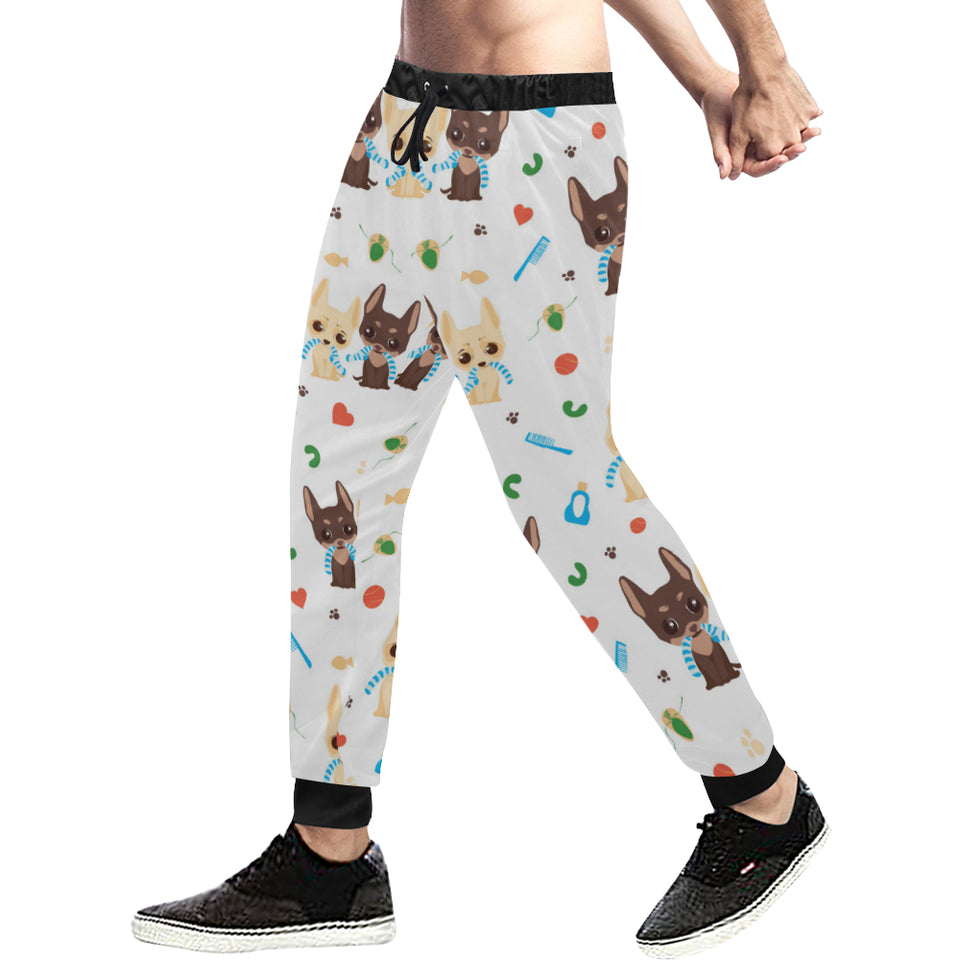 Cute Chihuahua dog pattern Unisex Casual Sweatpants