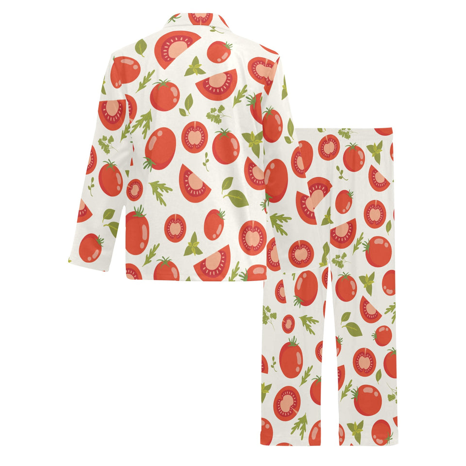 Tomato pattern Men's Long Pajama Set