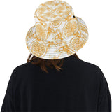 hand drawn orange fruit pattern Unisex Bucket Hat