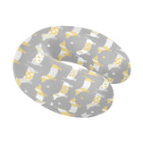 Cute dachshund dog pattern U-Shaped Travel Neck Pillow