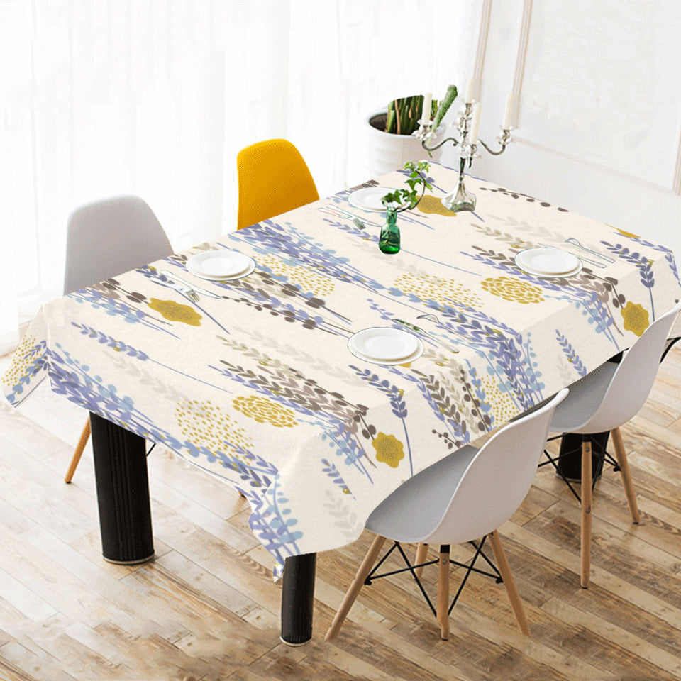 Lavender modern pattern blackground Tablecloth