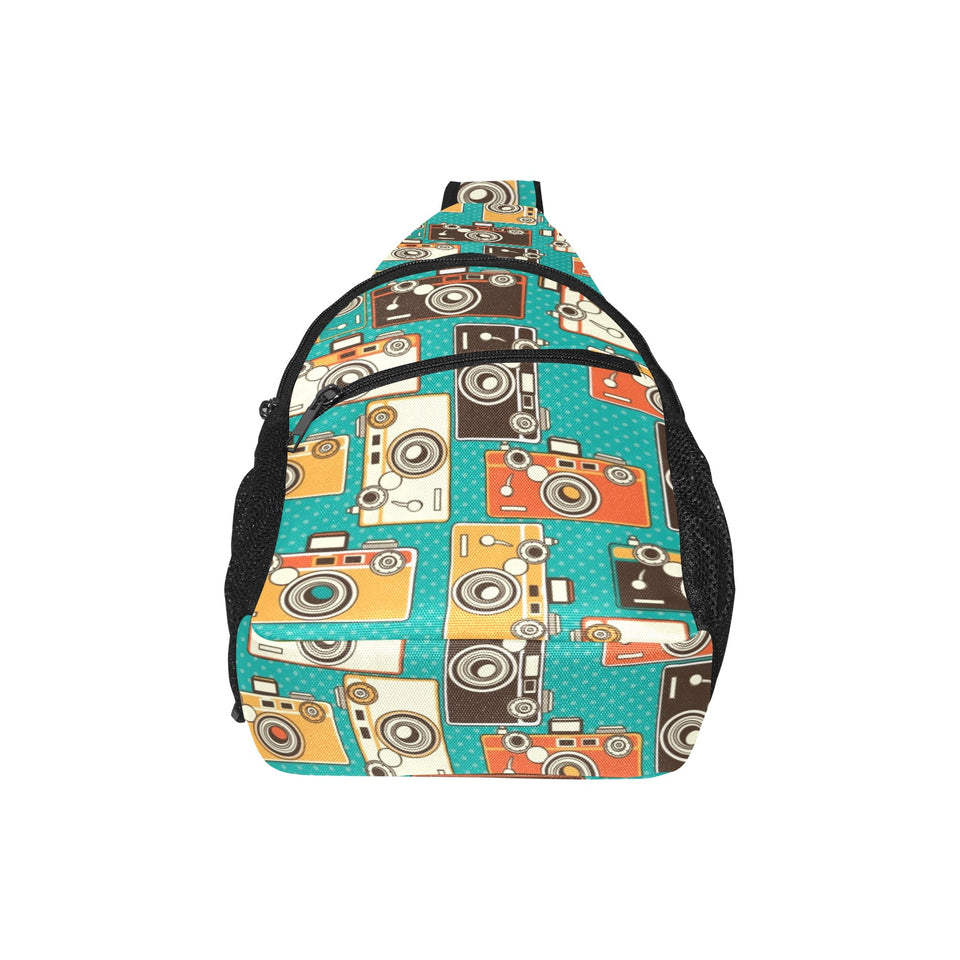 Camera Pattern Print Design 03 All Over Print Chest Bag