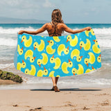 Duck Pattern Print Design 04 Beach Towel