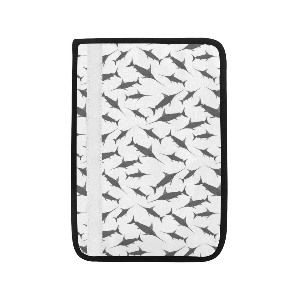 Swordfish Pattern Print Design 04 Car Seat Belt Cover