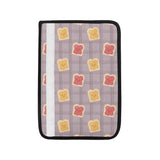 Bread Toast Pattern Print Design 05 Car Seat Belt Cover