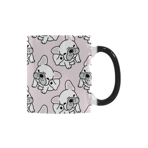 Cute french bulldog pattern Morphing Mug Heat Changing Mug