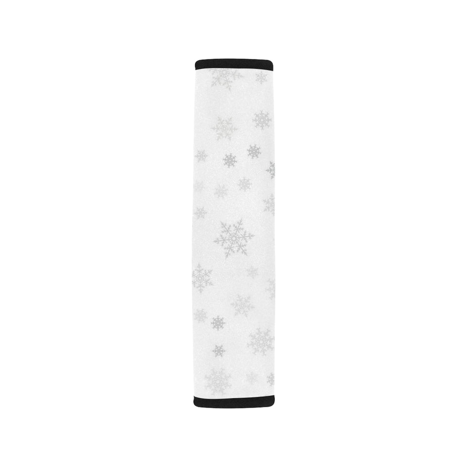 Snowflake pattern white background Car Seat Belt Cover